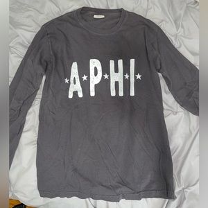Comfort colors gray alpha phi star long sleeve